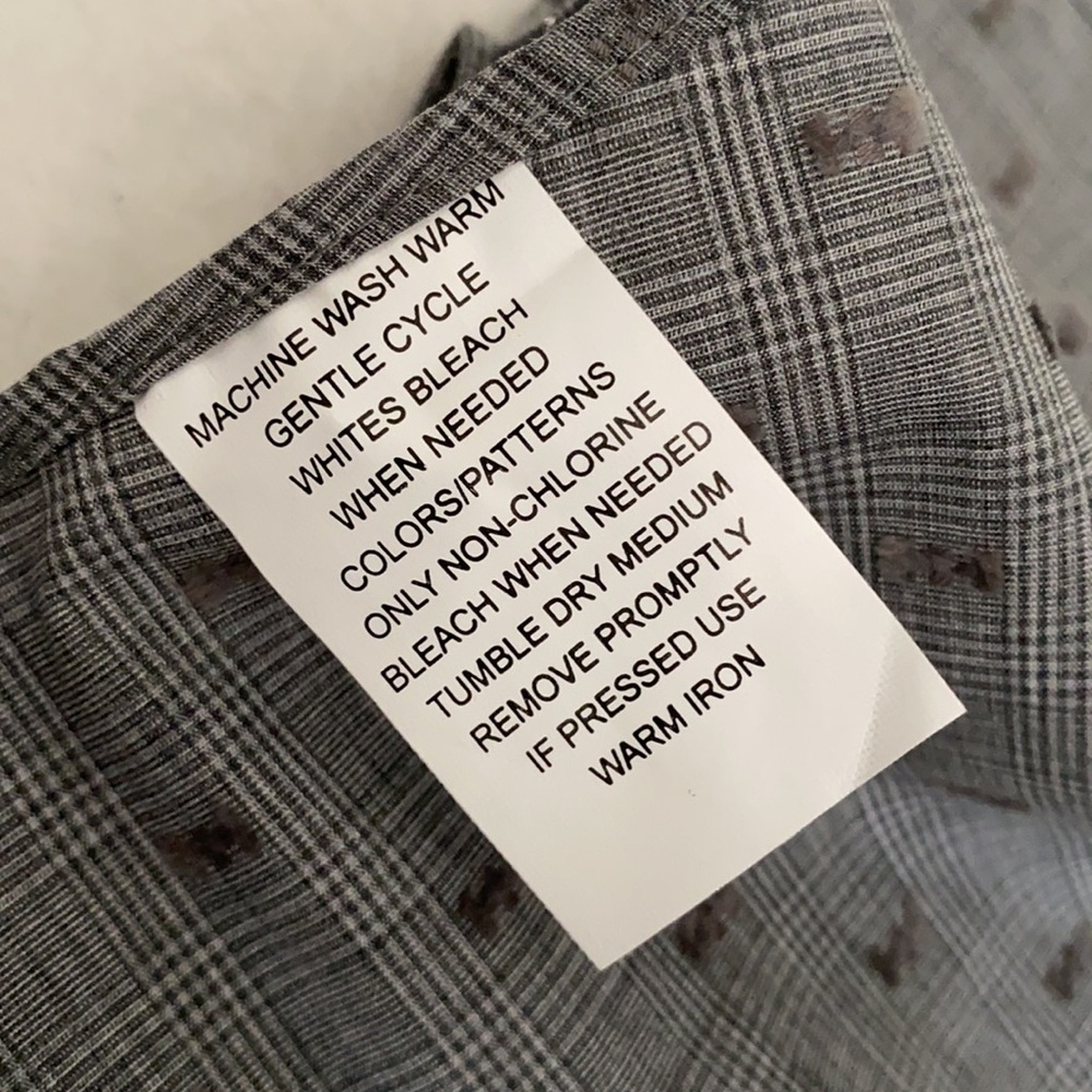 Allen Edmonds | Plaid Wrinkle Free Cotton Button Down Shirt Gray/Grey (L) - Picture 11 of 16